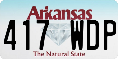 AR license plate 417WDP
