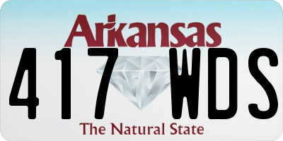 AR license plate 417WDS