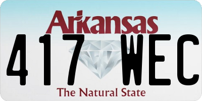 AR license plate 417WEC