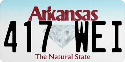 AR license plate 417WEI