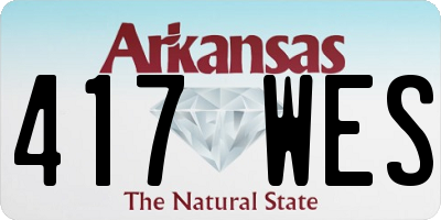 AR license plate 417WES