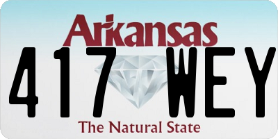AR license plate 417WEY