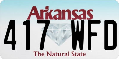 AR license plate 417WFD
