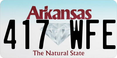 AR license plate 417WFE