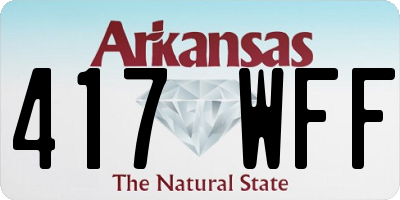 AR license plate 417WFF