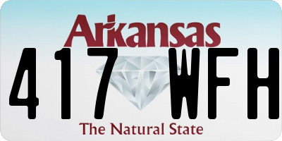 AR license plate 417WFH