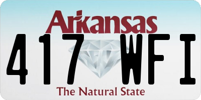 AR license plate 417WFI