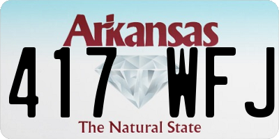 AR license plate 417WFJ