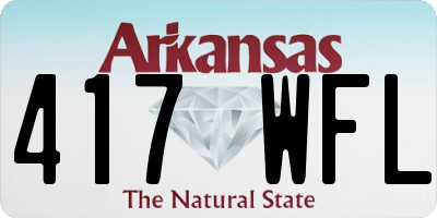 AR license plate 417WFL