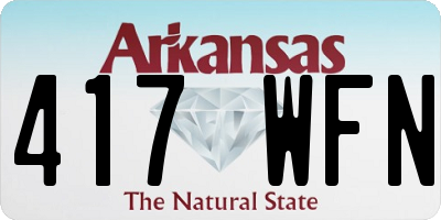 AR license plate 417WFN