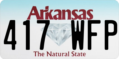 AR license plate 417WFP