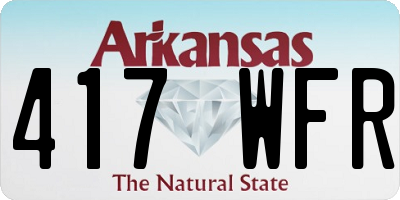 AR license plate 417WFR