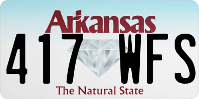 AR license plate 417WFS