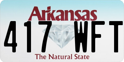 AR license plate 417WFT