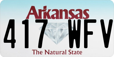 AR license plate 417WFV