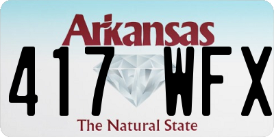 AR license plate 417WFX