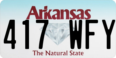 AR license plate 417WFY