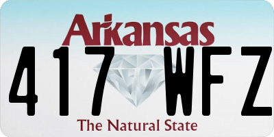AR license plate 417WFZ