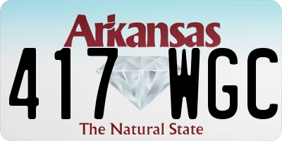 AR license plate 417WGC