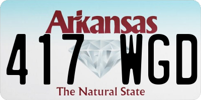 AR license plate 417WGD
