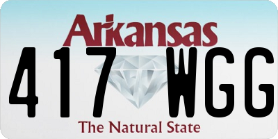 AR license plate 417WGG