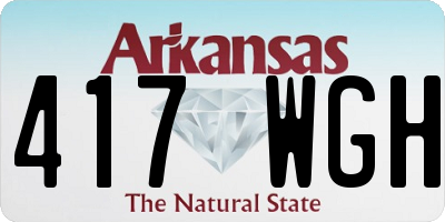 AR license plate 417WGH