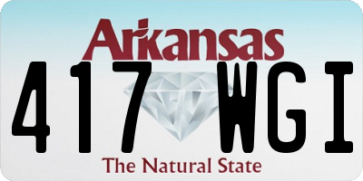 AR license plate 417WGI