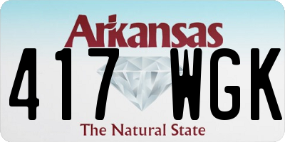 AR license plate 417WGK