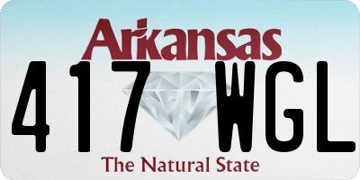 AR license plate 417WGL
