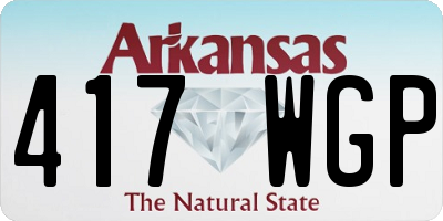 AR license plate 417WGP