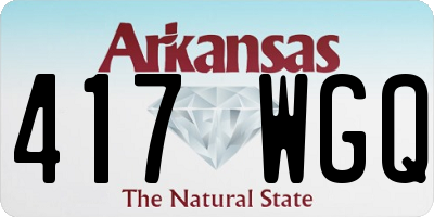 AR license plate 417WGQ