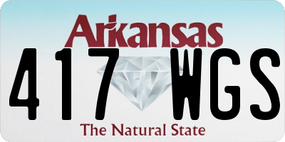 AR license plate 417WGS