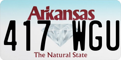 AR license plate 417WGU