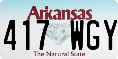 AR license plate 417WGY