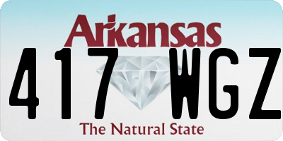 AR license plate 417WGZ