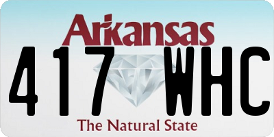 AR license plate 417WHC