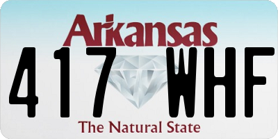 AR license plate 417WHF