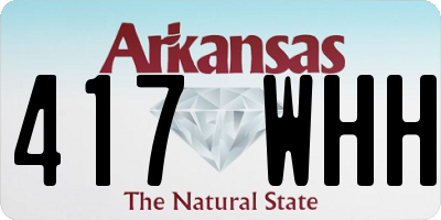 AR license plate 417WHH