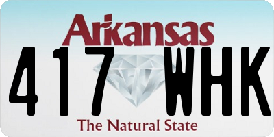 AR license plate 417WHK