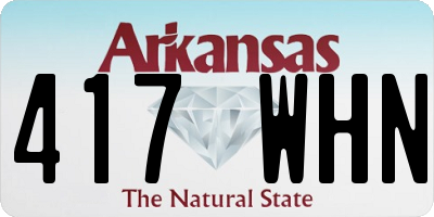 AR license plate 417WHN