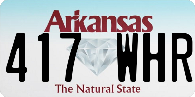 AR license plate 417WHR