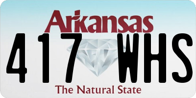 AR license plate 417WHS