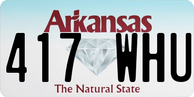 AR license plate 417WHU