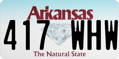 AR license plate 417WHW