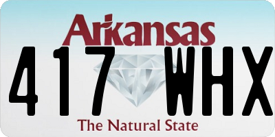 AR license plate 417WHX