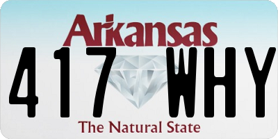 AR license plate 417WHY