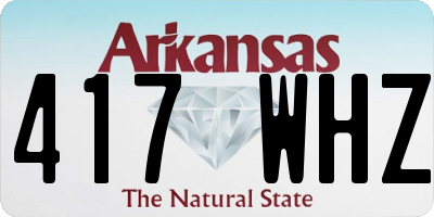 AR license plate 417WHZ