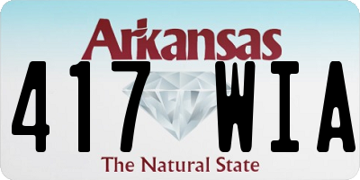 AR license plate 417WIA