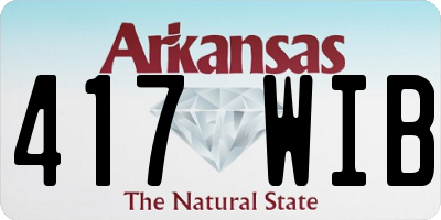 AR license plate 417WIB