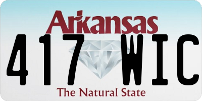 AR license plate 417WIC